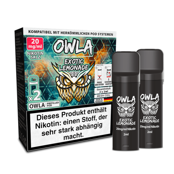 2x OWLA Einweg Pod - Exotic Lemonade - 20mg/2ml