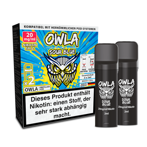 2x OWLA Einweg Pod - Sour Blue - 20mg/2ml