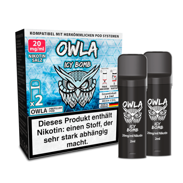 2x OWLA Einweg Pod - Icy Bomb - 20mg/2ml