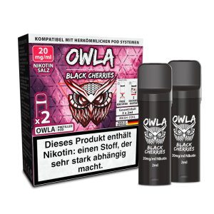 2x OWLA Einweg Pod - Black Cherries - 20mg/2ml