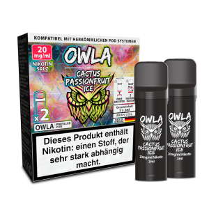2x OWLA Einweg Pod - Cactus Passionfruit Ice - 20mg/2ml