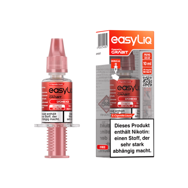easyLIQ by GRABIT - Lychee Ice - 10ml E-Liquid Injektor 20mg/ml