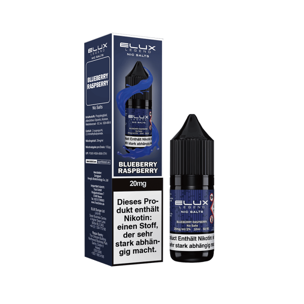 ELUX Nic Salt - Blueberry Raspberry Liquid 10ml 20mg/ml