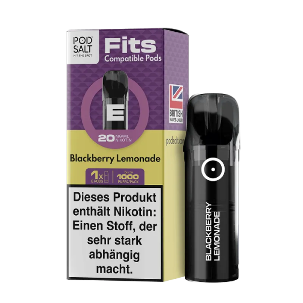 Pod Salt - Fits Pods Blackberry Lemonade 20mg/ml- 3er Pack