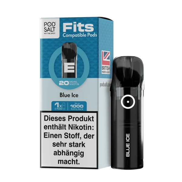 Pod Salt - Fits Pods Blue Ice 20mg/ml- 3er Pack