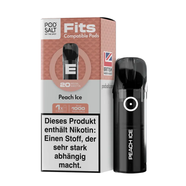 Pod Salt - Fits Pods Peach Ice 20mg/ml - 3er Pack