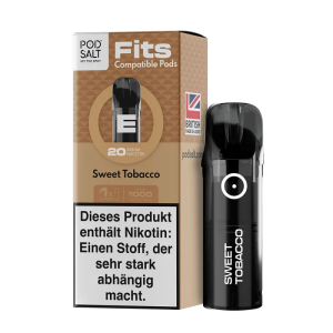 Pod Salt - Fits Pods Sweet Tobacco 20mg/ml - 3er Pack