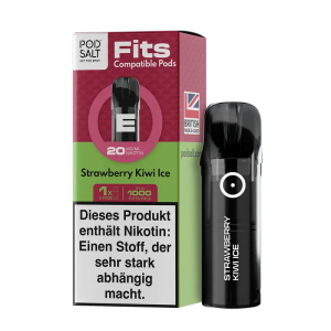 Pod Salt - Fits Pods Strawberry Kiwi Ice 20mg/ml - 3er Pack