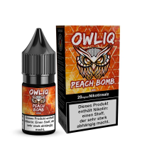 OWLIQ Nic Salt - Peach Bomb Liquid 10ml - 10mg/ml