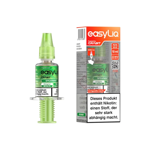 easyLIQ by GRABIT - Spearmint - 10ml E-Liquid Injektor 20mg/ml